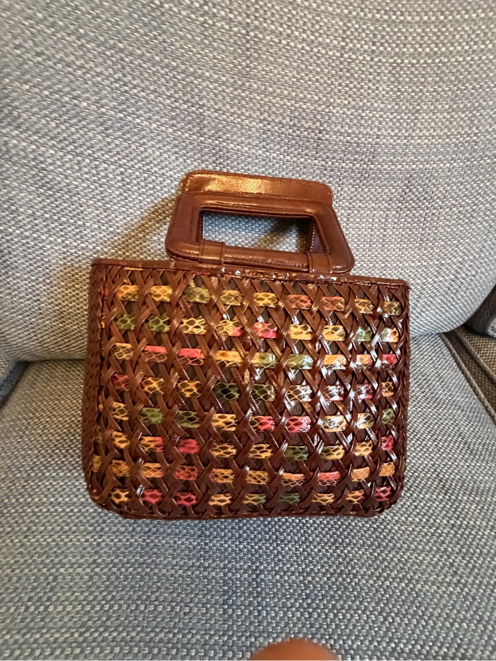 Inge Sport weaved handbag